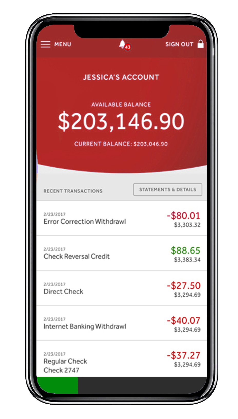 myWNB Mobile Banking App Image